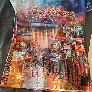 Colorful New Orleans Graphic T-Shirt